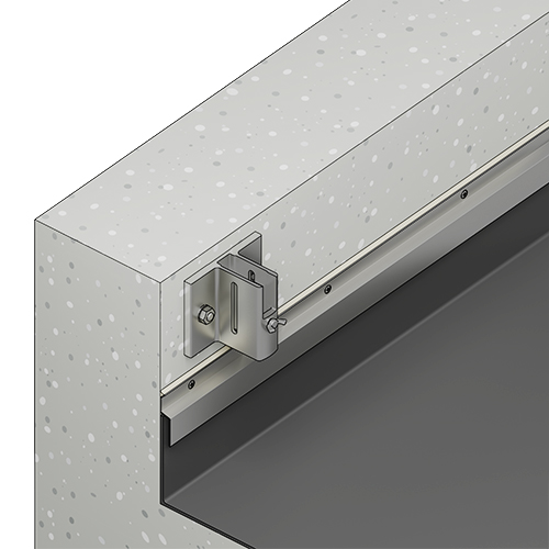 Absturzsicherung Flachdach Barrial klappbar Innenseite Fuss A5r