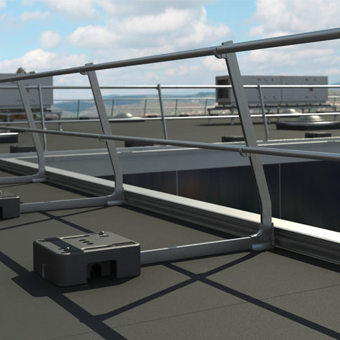 Sicherheitsgeländer Barrial selbsttragend Fussleiste