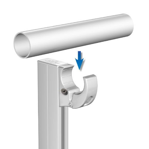 Barrial Shed einfacher Montage Schritt 1 Anbringen des Holms